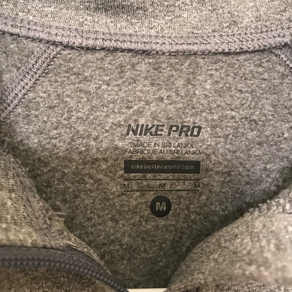 Nike Pro Dri Fit Grey Running Quarterzip Jacket - Picture 12 of 12